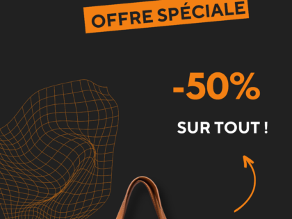 Roll Up Banner Black Friday Moderne Noir et Orange (2)